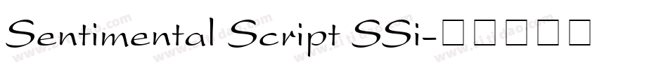 Sentimental Script SSi字体转换